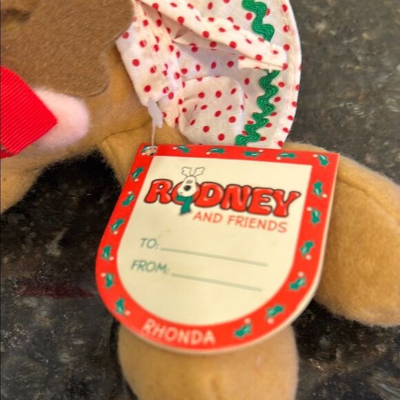 1987 Burger King Rhonda Reindeer Tag 9” Soft Toy Christmas - Picture 7 of 9